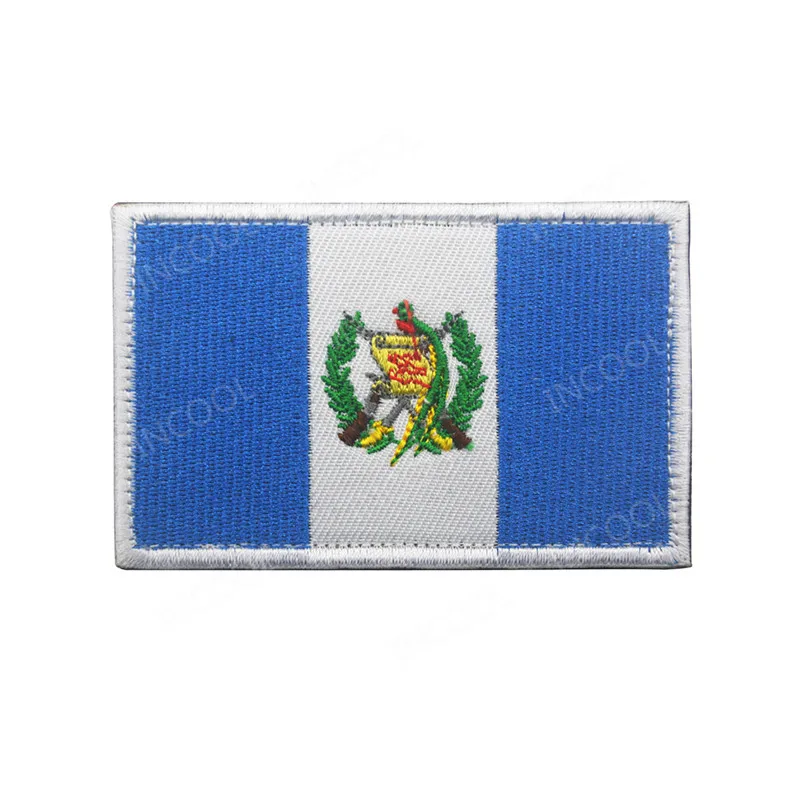 America Canada Dominica Brazil Mexico Venezuela Ecuador Panama Colombia Peru Chile Puerto Rico Argentina Embroidered Flag Patch