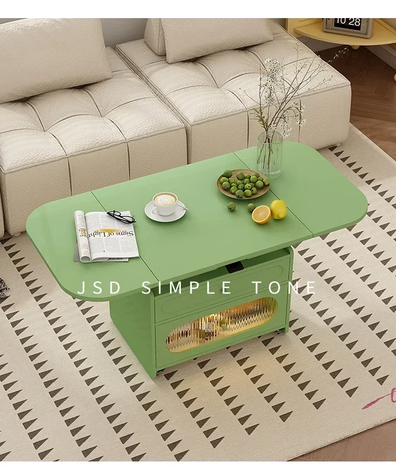 

SS ss7486 Modern foldable lift coffee table dining table dual-purpose integrated mobile small apartment living room sofa side ca