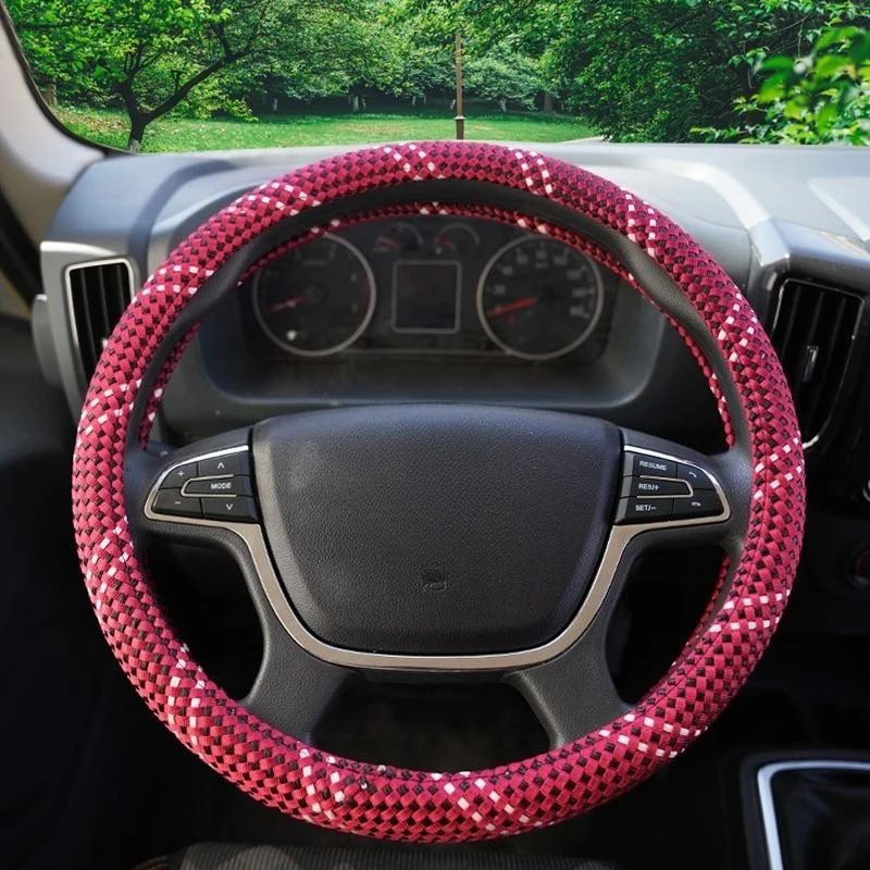 Large Size Ice Silk Truck Bus Steering Wheel Cover Protection Accessories for Heavy Duty SCANIA Volvo Benz ISUZU MAN DAF Hino