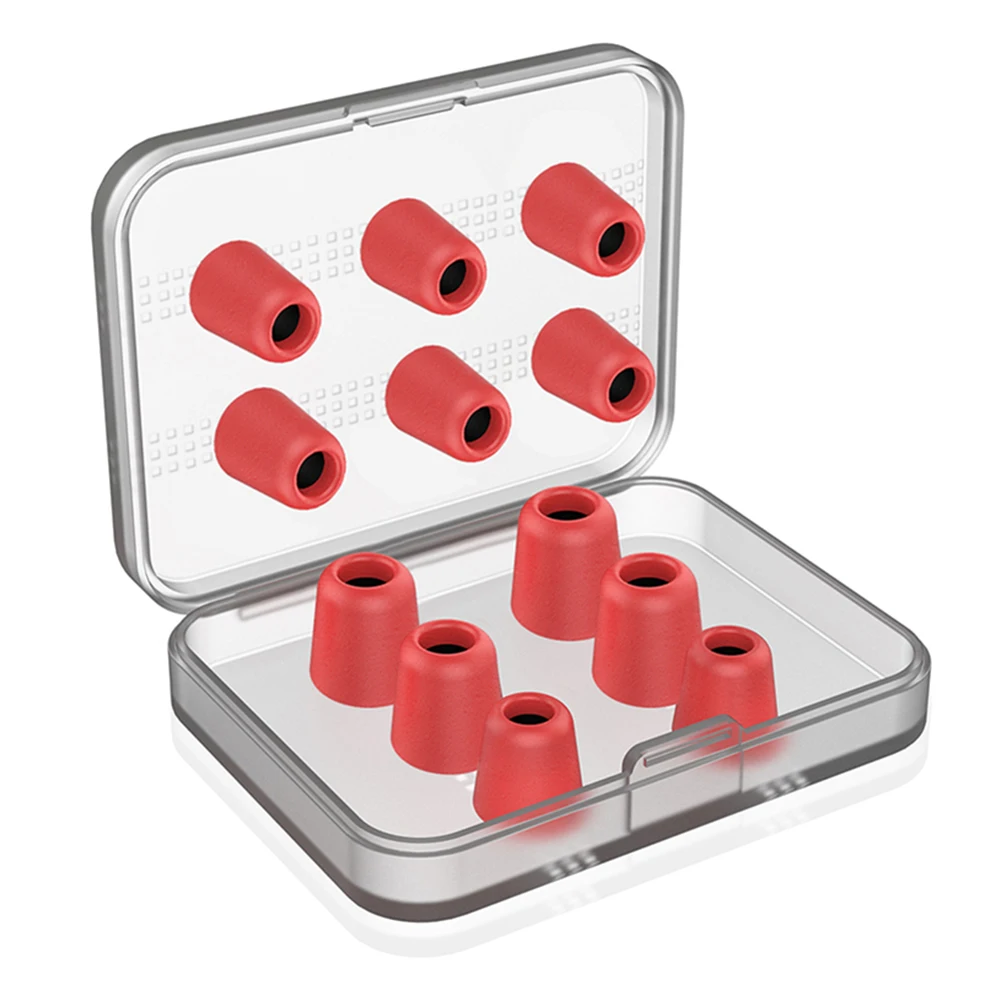 أطراف إسفنجية متوافقة مع سدادات أذن عازلة للضوضاء، تجربة موسيقية محسنة، أغطية أذن مدمجة وخفيفة الوزن لسماعات الأذن