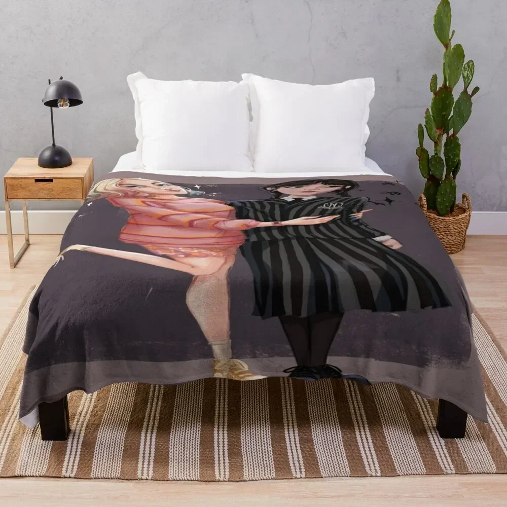 Wednesday and Enid DreamscapesbyTeresa Throw Blanket Decorative Throw Summer Decorative Sofa Blankets