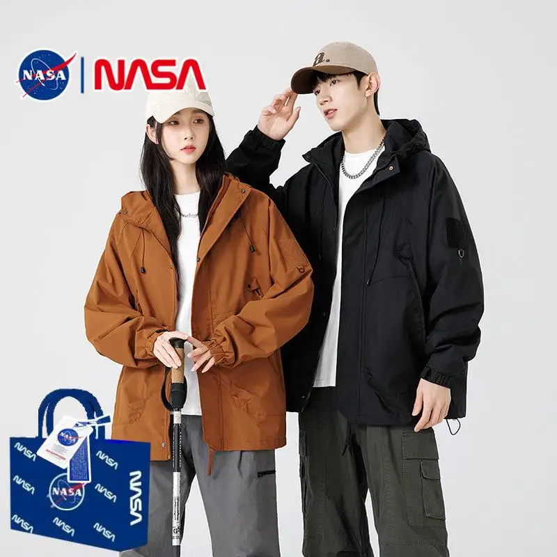 

Collaboration, новинка 2025, мужская верхняя одежда из тюнера, костюм для скалолазания на открытом воздухе, водонепроницаемая рабочая одежда, свободная посадка для пар, обычная длина све