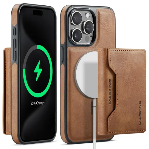 Funda De Cuero Tipo Billetera Solt Con Tarjetas Magnéticas