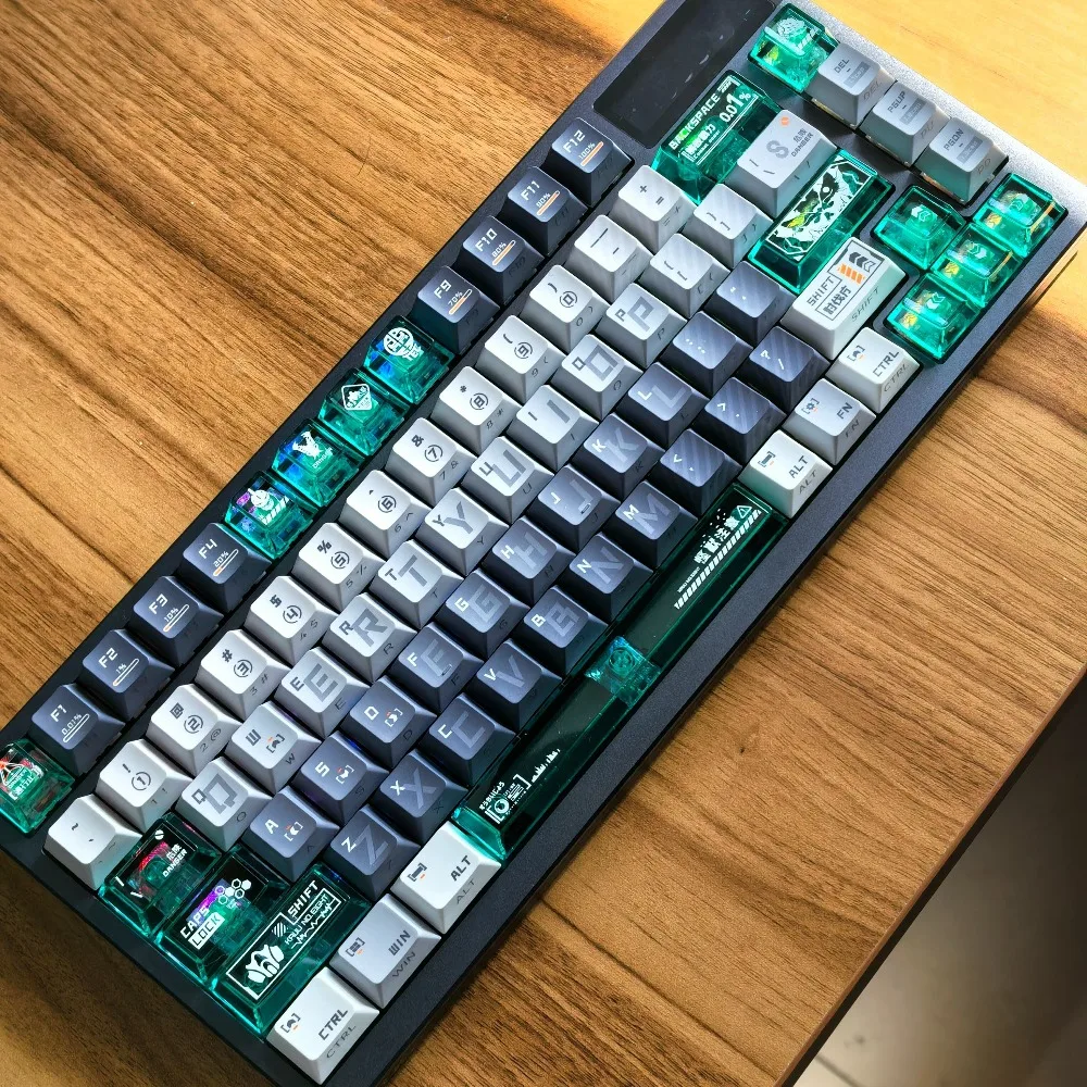 Titan Nation Kaiju No. 8 Keycaps for Mechanical Keyboard PBT Sublimation Custom Nuclear Power Profile KeyCaps Gaming Accessories