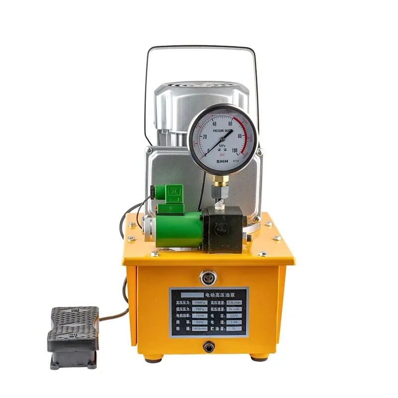 Hhb 700A 0.75kw Hydraulic Pump Unit Single Loop Solenoid Valve Electric Power For Split Device Station Machinery
