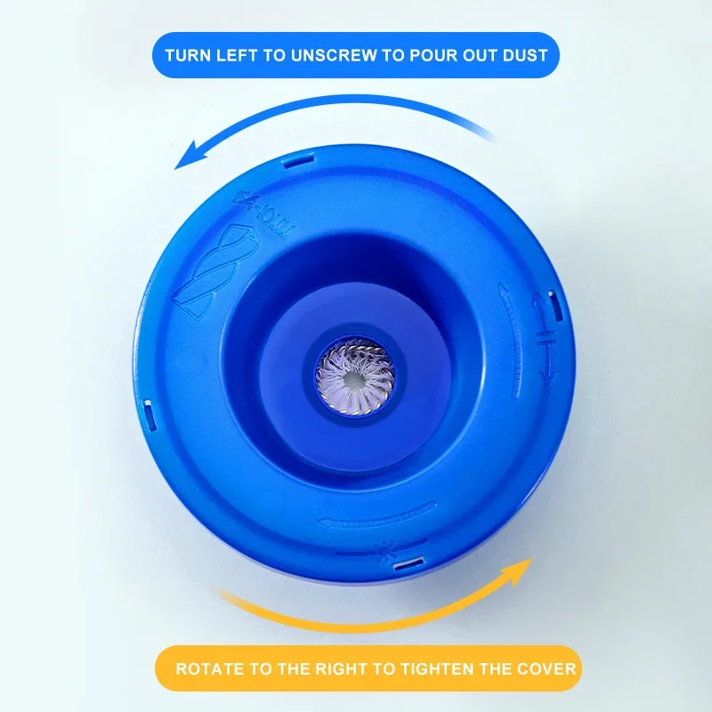 1/5 قطعة سوبر العملي الحفر الكهربائية غطاء غبار الرماد السلطانية تأثير المطرقة مجمع الغبار الحفر الغبار أداة الملحقات #6