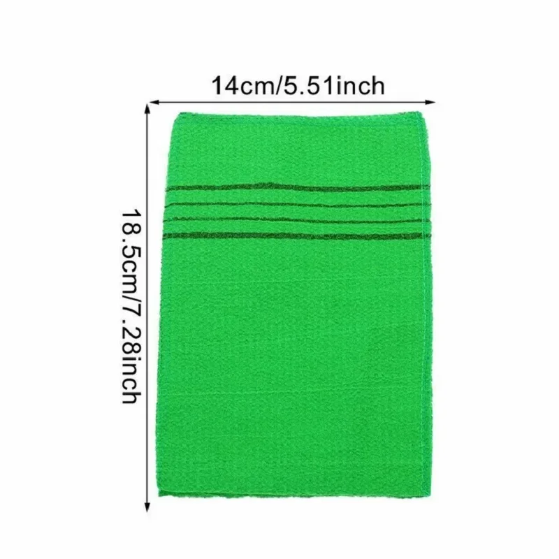 1pcs Double-sided Towel Korean Exfoliating Bath Washcloth Body Scrub Shower Towel Portable for Adults Coarse Grain Brush