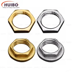 Brass Hex Lock Nuts Pipe Fitting Flange nut 1/8