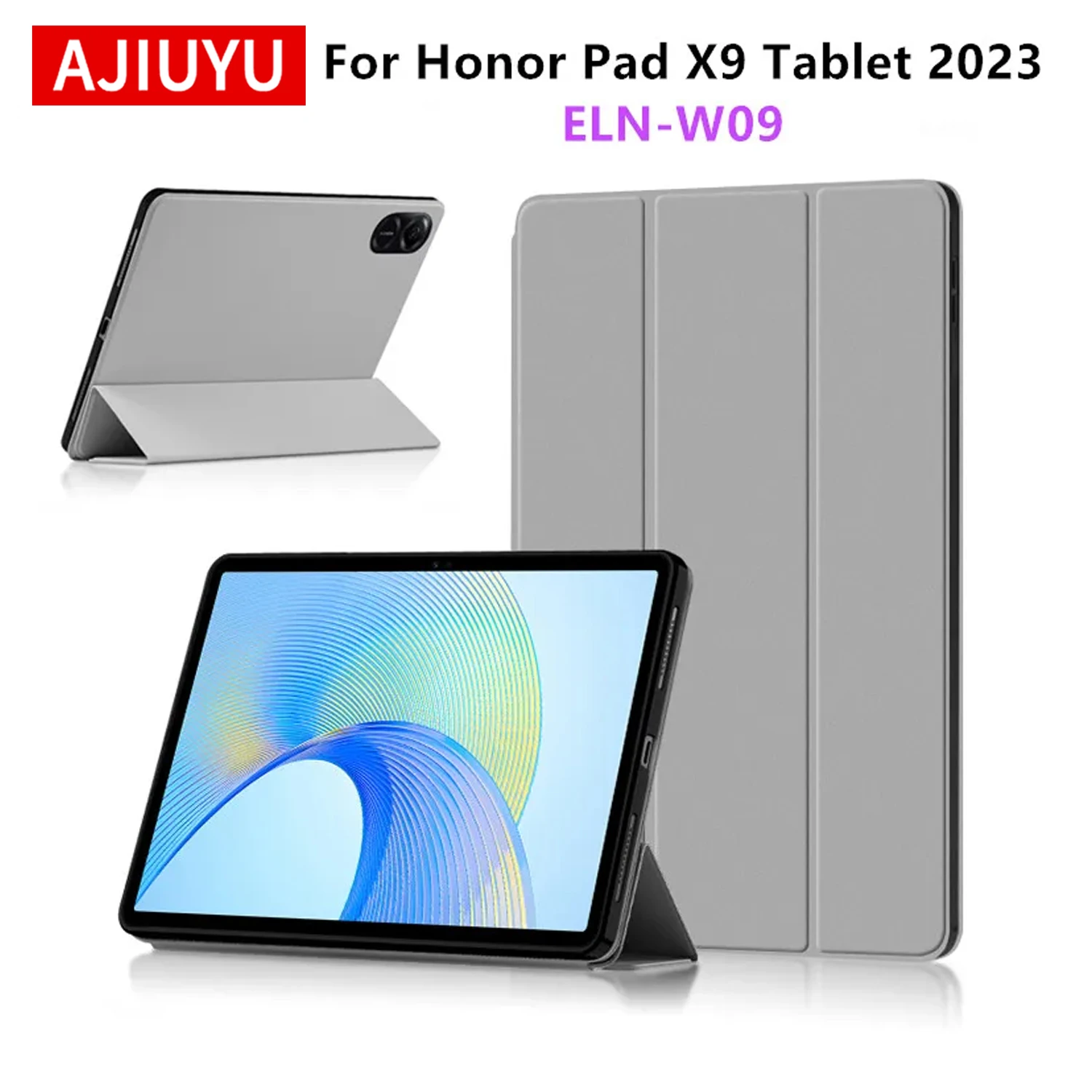 

AJIUYU Case For HUAWEI Honor Pad X9 Tablet 2023 11.5" Flip Stand PU Protective Cover For Honor Pad X 9 X9 11.5" ELN-W09 Cases