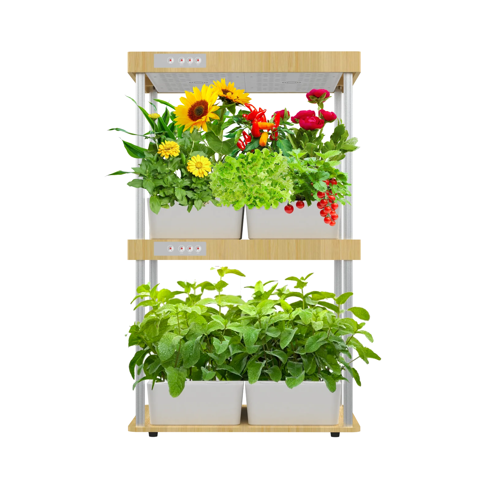 

Smart Electronic Indoor Hydroponic Garden Planters Modern Design Home Growing Systems