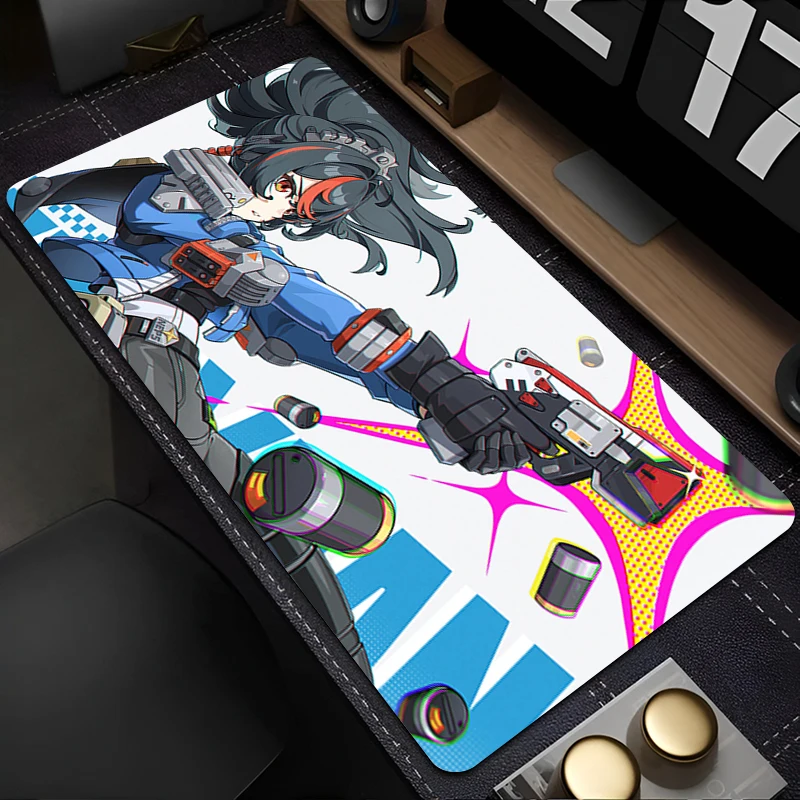 لوحة ماوس لوحة ماوس ملحقات الألعاب مكتب أنيمي لوحة المفاتيح حصيرة مكتب كبيرة المطاط Z-zenless منطقة صفر تشو يوان وسادة ممتدة