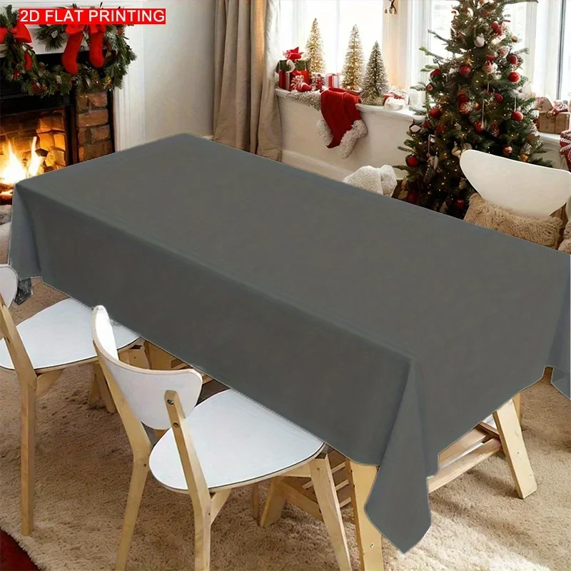 1PC Tablecovers Soft, Fashionable, Modern, Simple, Solid Dark Gray Tablecloth, Beautiful, Durable, Fashionable and Versatile.