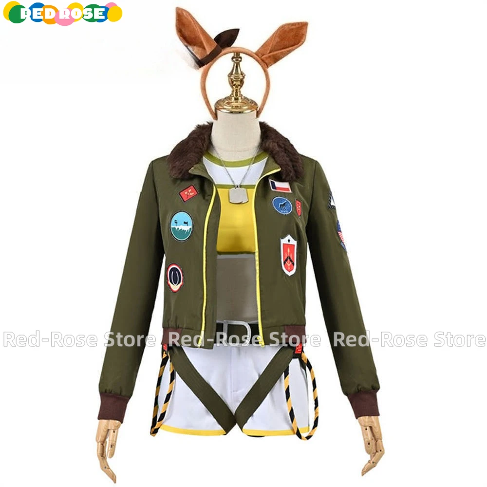 【Personalizado】Juego Uma Musume Pretty Derby Mayano Top Gun disfraz de Cosplay carnaval Halloween disfraz de Navidad para mujer
