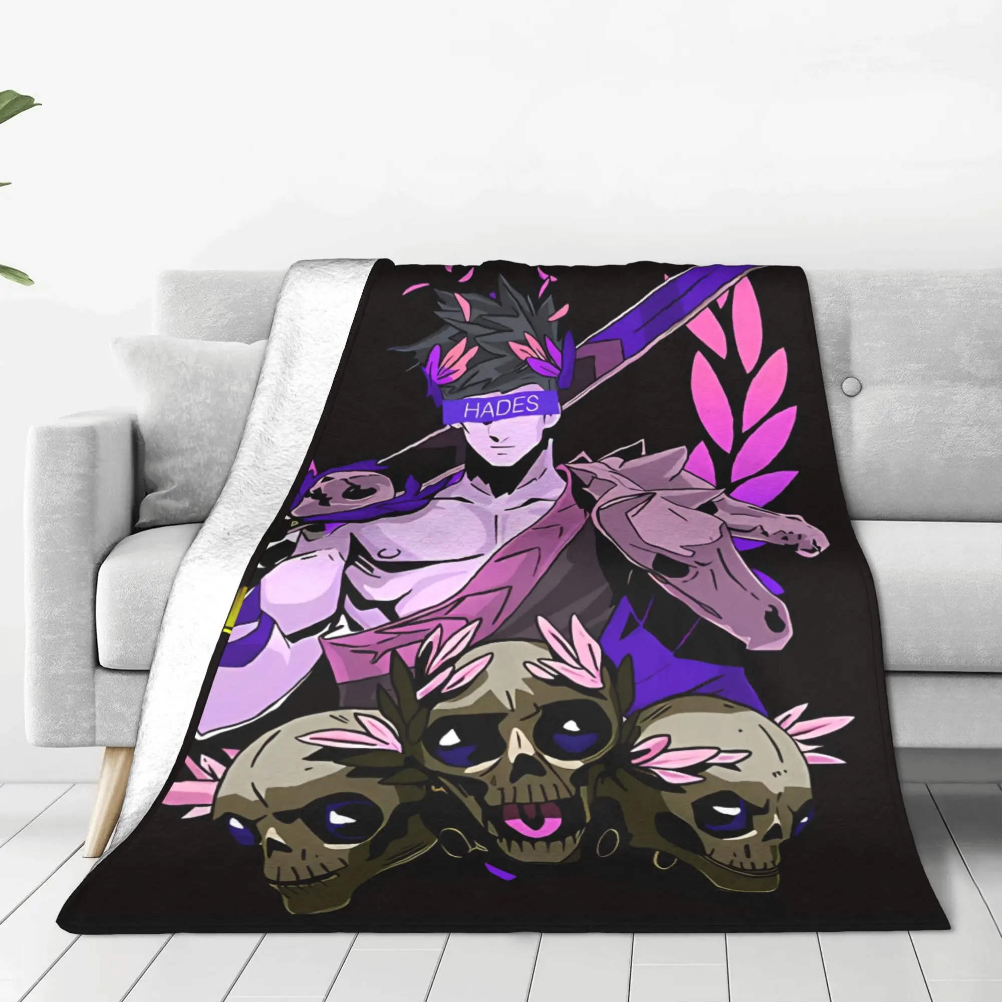 1PC Home Cutecore Zagreus Hades Blanket Super Cosy Plush Home Living Room Sofa Halloween