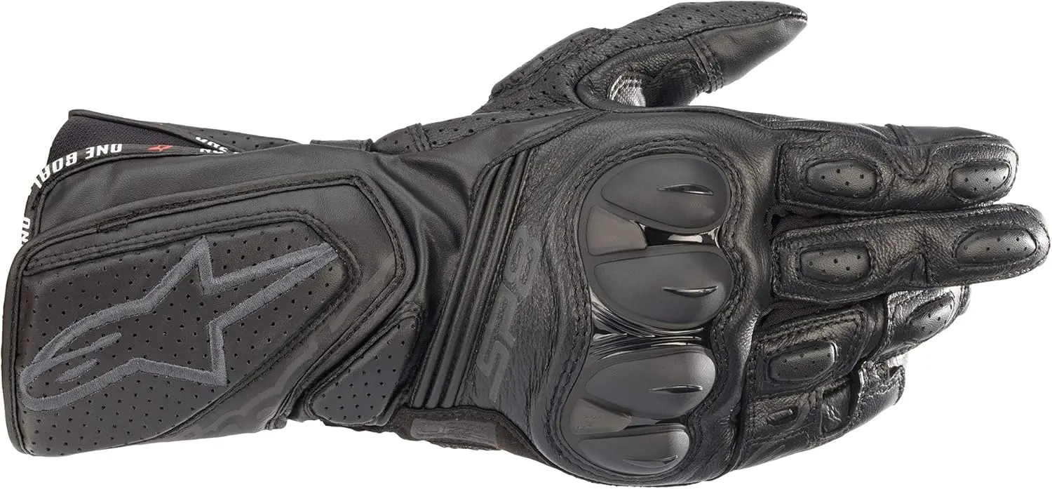

Full Gauntlet Leather Motorcycle Gloves, CE-Certified with Knuckle Protection and Reinforced Palm for Racing Fit
