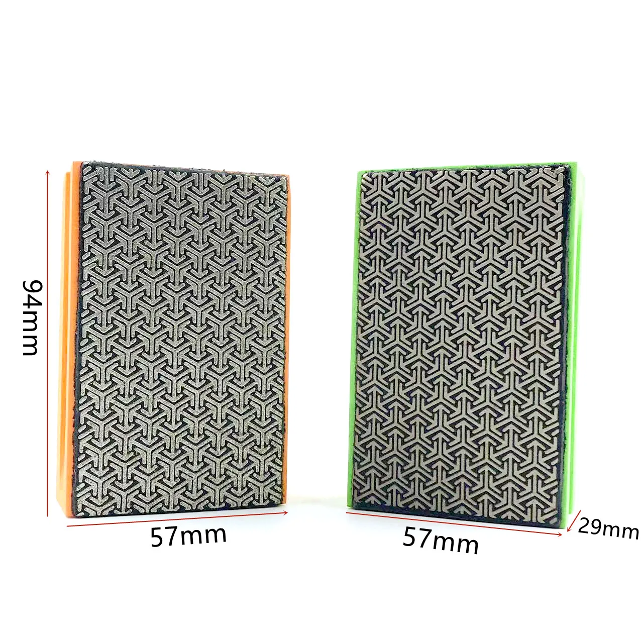1/4 Stück Diamant-Handpolierpads 95x60mm Fliesen-Glas-Schleifblock-Polierpad Stein-Marmor-Keramik-Schleifscheibe – Detail 6