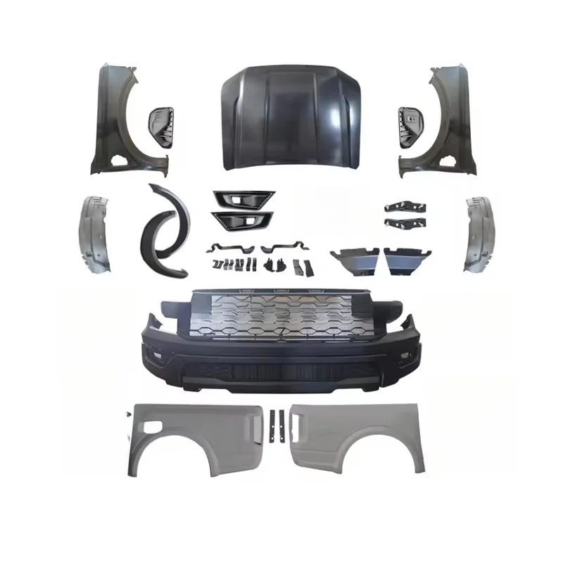 High Quality 4X4 Pickup Front Bumper Facelift Body Kit For Ranger T6 T7 T8 2012-2021 Upgrade To 2022 Ranger Raptor Exterior Acce