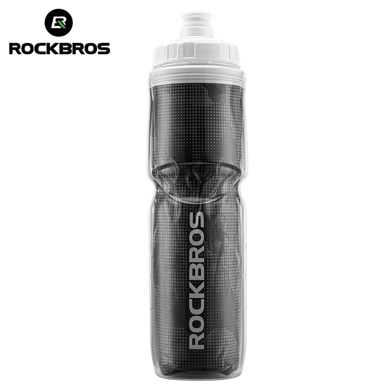 ROCKBROS Bike Water Bottle 750ml PP5 Bicycle Insulated Water Bottle Outdoor Sports Fitness Camping Hiking Protable Kettle