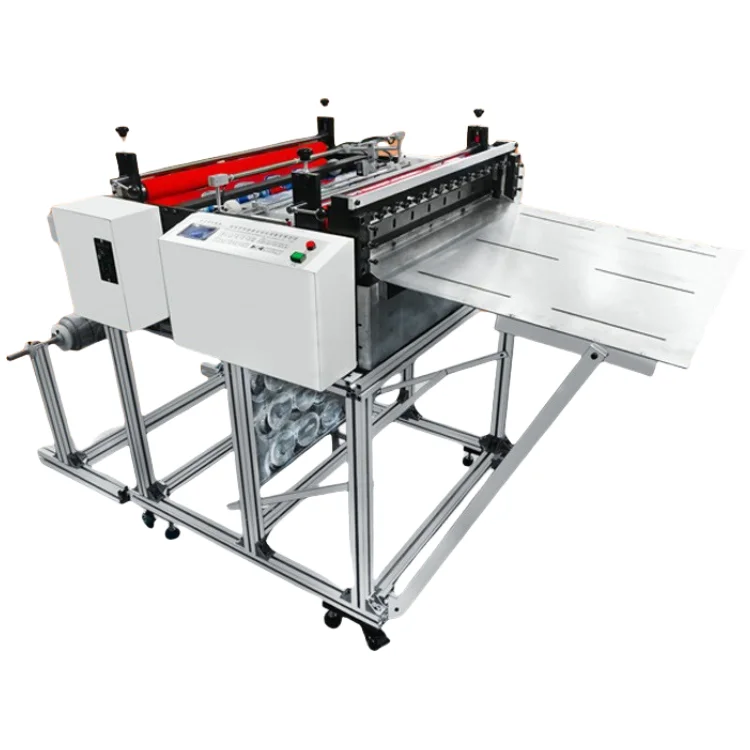 New  Automatic Cutting Machine Label Film Roll to Sheet Cross Cutting Machine for Pvc Bopp Dtf Film Pu Leather Nickel