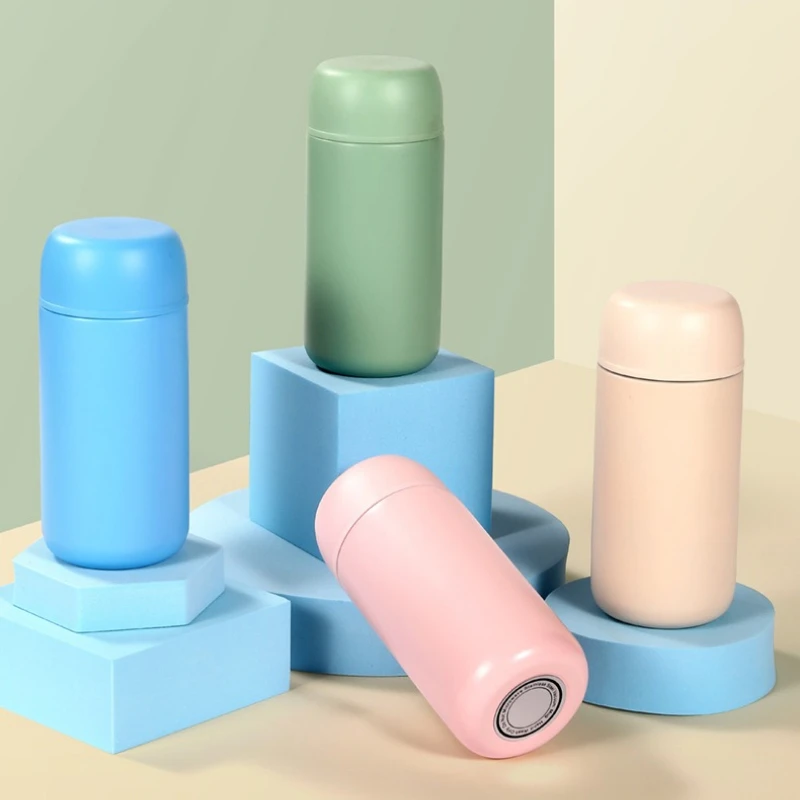

For 200ml Insulated Cup Capsule Cup Portable Student Simple Stainless Steel Water Cup Small Capacity Stainless Steel Thermos Bot