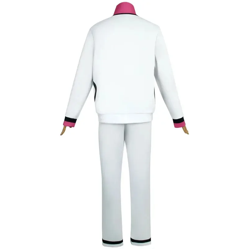 Anime Blue Lock 코스프레 Isagi Yoichi 코스프레 슈트 핑크 슈트 Yoichi 풀 지퍼 트랙 슈트 운동복 스포츠웨어 후드 바지