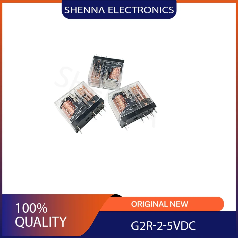 5PCS/LotRelay G2R-2-5VDC G2R-2-24VDC 12VDC two-group conversion 8-pin 5A