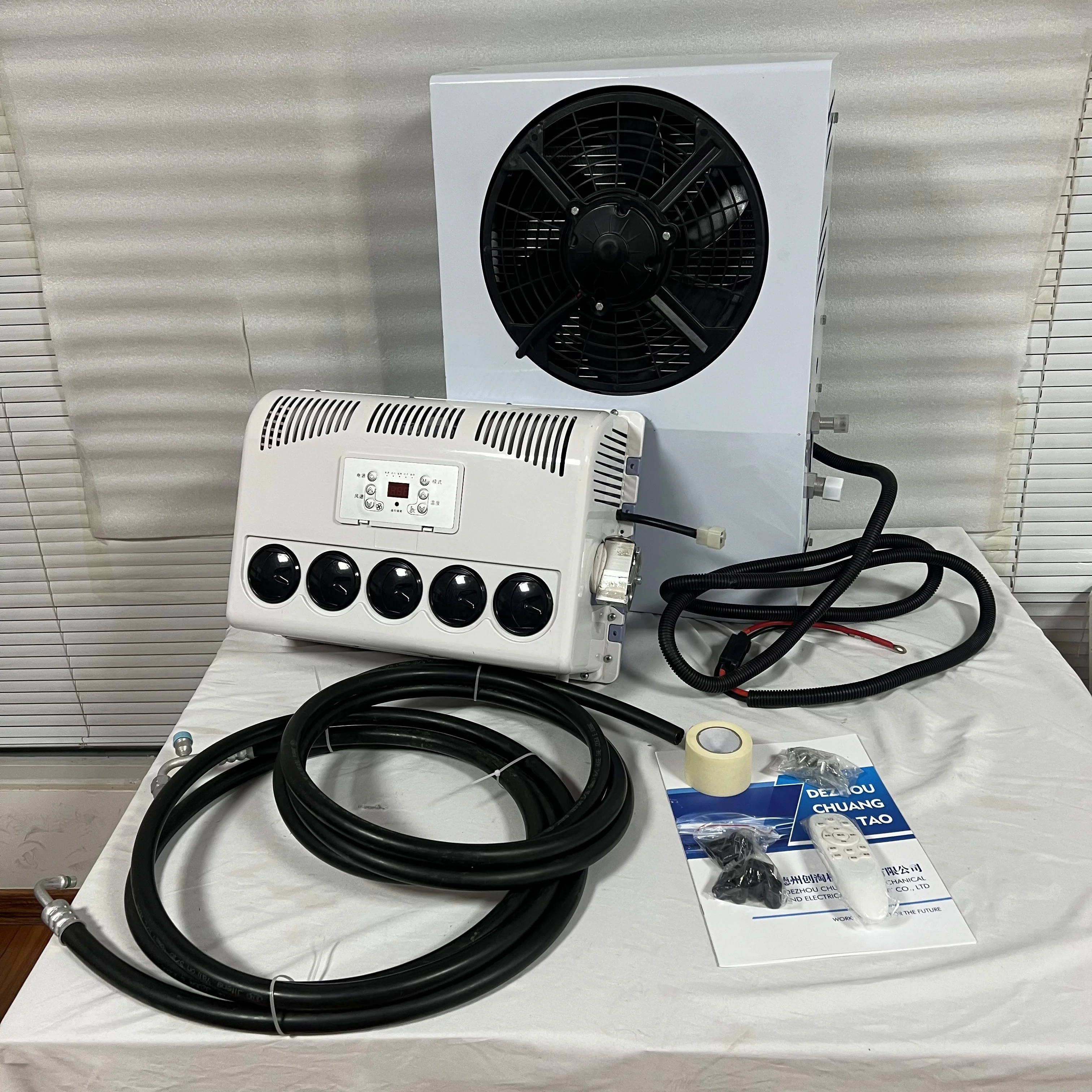 Camping Truck Car Electric air Conditioning Kit 12/24 Volt air Conditioner Electric air Conditioning Complete acssories
