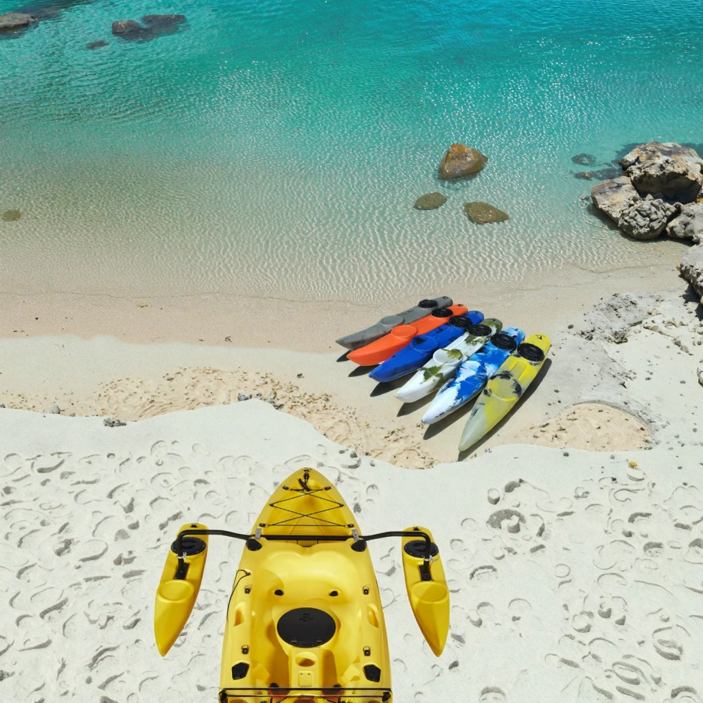

LSF Pedal Kayak Stabilizer System Kit Canoe Outrigger Float For Kayaks Fishing Boats 2-Person Plastic Sea Kayak