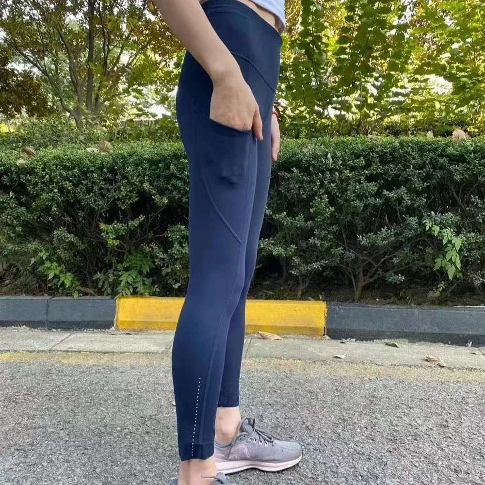 

Лимонные женские спортивные леггинсы с высокой талией, эластичные леггинсы для йоги, быстросохнущие штаны для фитнеса, бега, йоги с логотипом