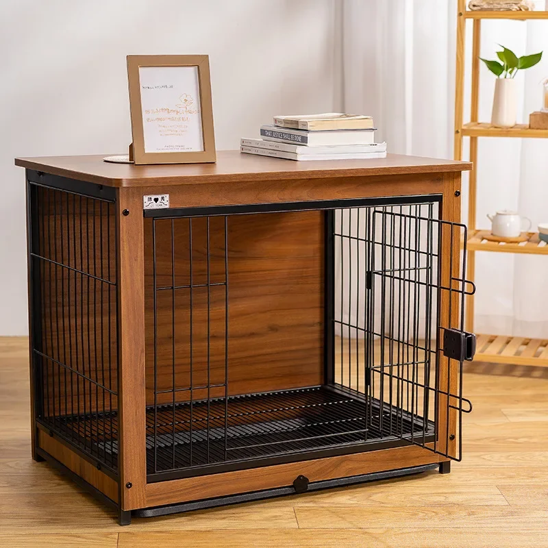 Wooden Dog Cage Pet Kennels Home Furniture Indoor Dog Houses Fence House for Dogs Modern Universal Dog Villa Creative Cat House