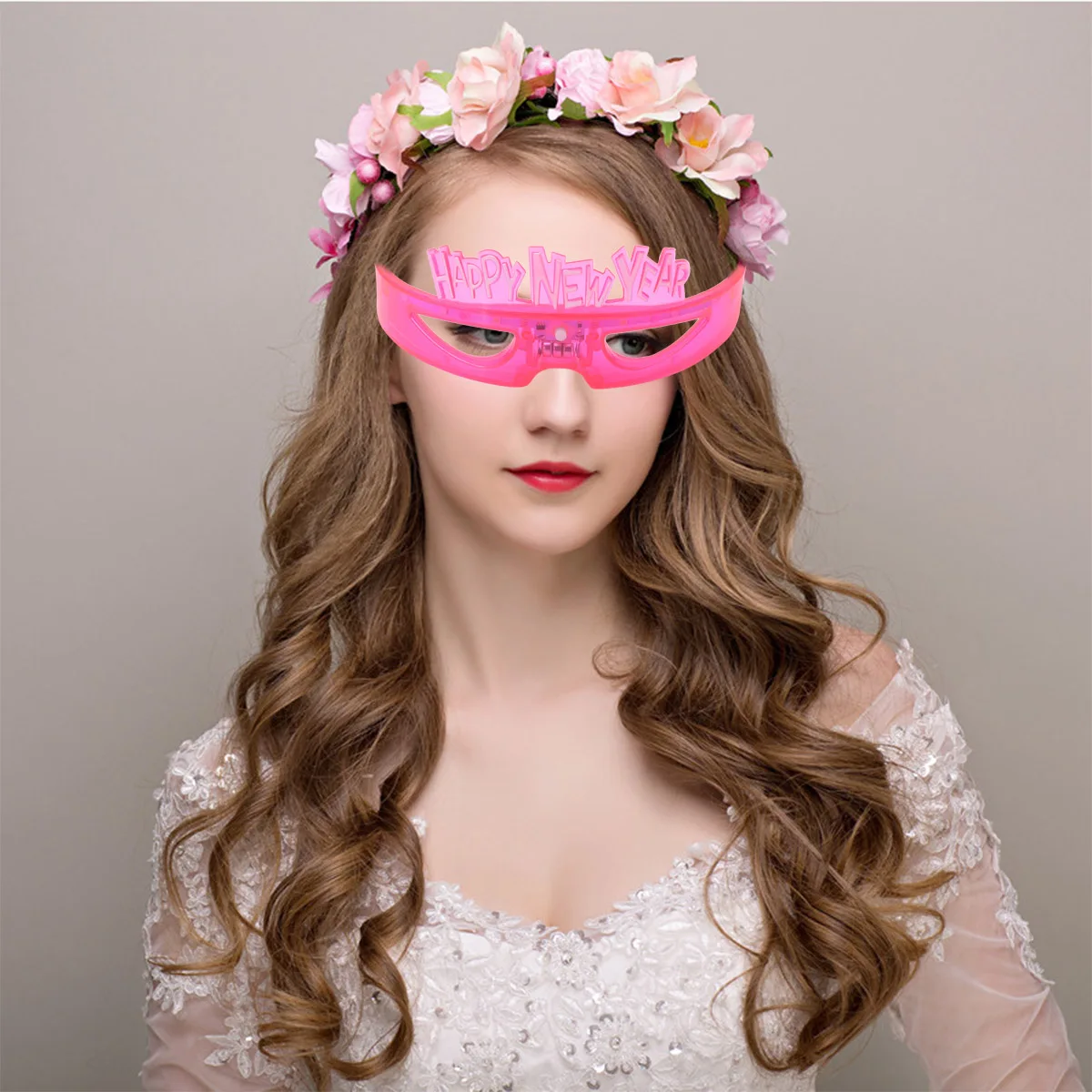 

3 шт. светящиеся светодиодные очки для вечеринок на Новый год, мигающий блеск, новинка, свечение