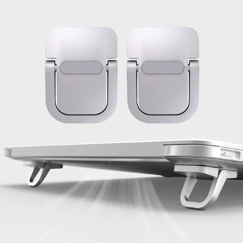 

Mini Foldable Laptop Stand, Portable Computer Keyboard , Self-Adhesive Invisible Notebook Stand and Keyboard Lift for Desk
