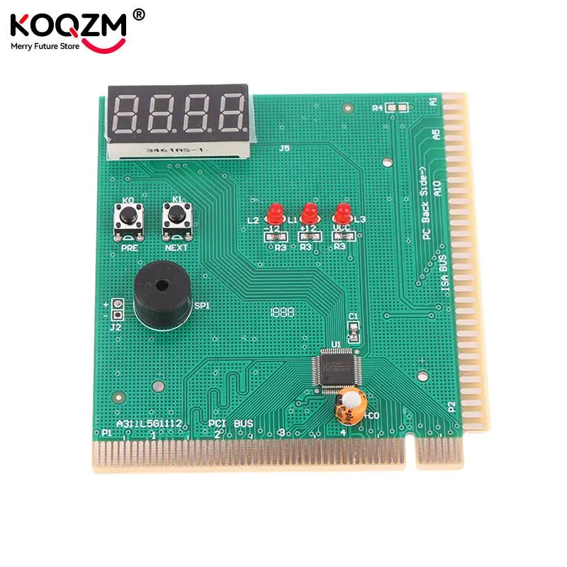 

1pc 4 Digit LCD Display PC Analyzer Diagnostic Post Card Motherboard Tester with LED Indicator for ISA PCI Bus Mainboard