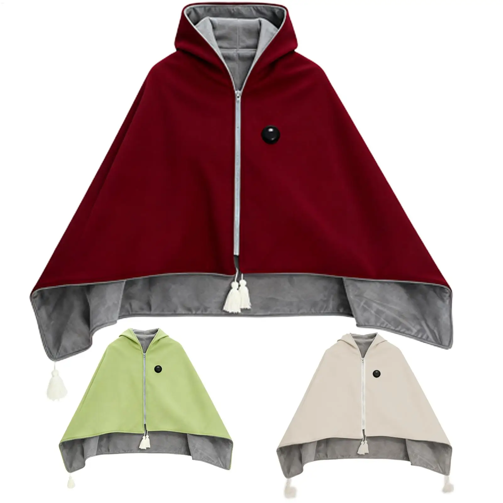 

Шаль с подогревом, носимое электрическое одеяло, мягкая грелка, 3 уровня нагрева, безопасный портативный для домашнего офиса, дивана, путешествий, шеи, плеч