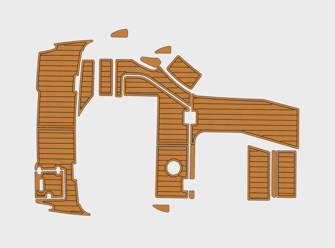 

2015 Regal 28 EXpress 1/4 дюйма, 6 мм, пена EVA, нескользящий морской коврик из тикового дерева из ПВХ, морской ковер, морской пол