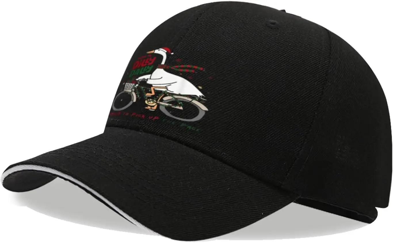 Born to Dilly Dally Forced to Pick Up The Pace Silly Goose for Men Women, Funny Adjustable Cottom Baseball Cap
