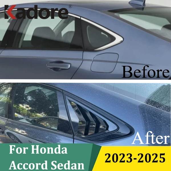 

For Honda Accord Sedan 2023 2024 2025 Rear Window Louvers Spoiler Cover Trim Car Styling Exterior Accessories