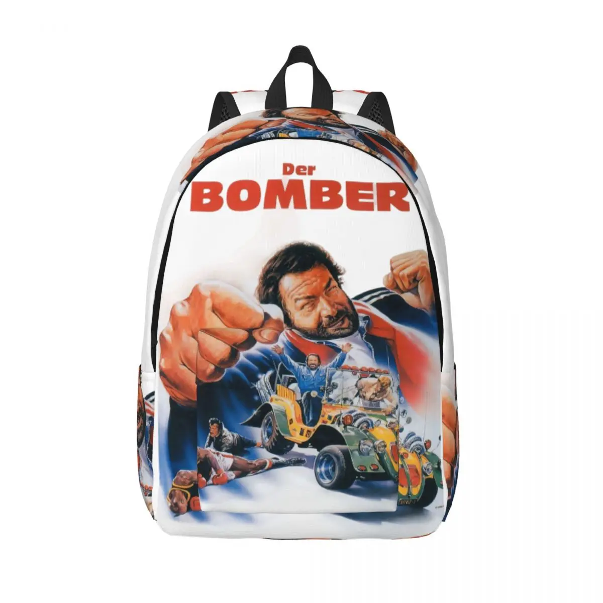 Bomber Italian Actor Movie Terence Hill Backpack Middle High College School Student Bud Spencer Bookbag Men Women Daypack