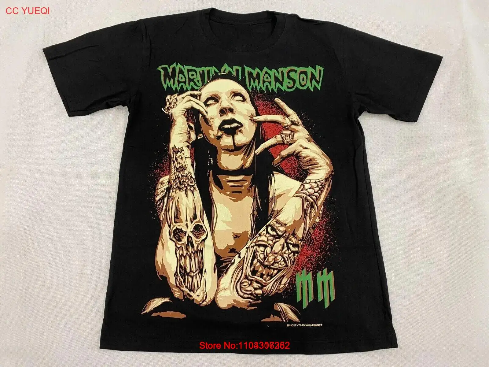 Marilyn Manson kaus Vintage baru Marilyn Manson ukuran penuh