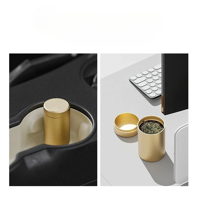 Mini Metal Box Stainless Steel Tea Can Small Travel Portable Container Jar Sugar Coffee Caddy Organizer