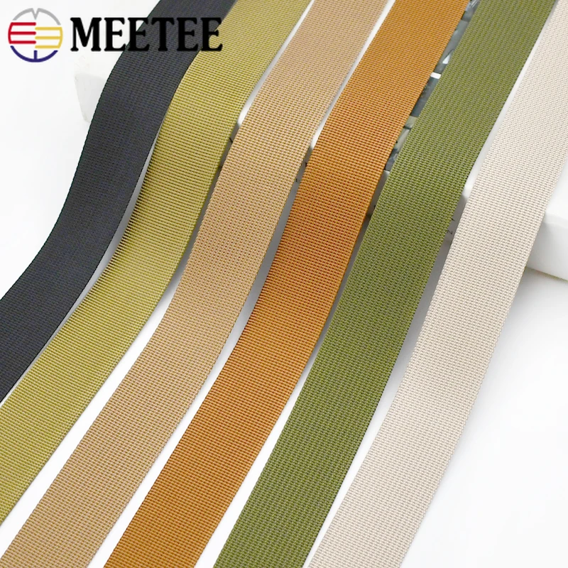 5Meters 20/25/32/38/50mm Nylon Webbing for Strap Safety Belt Knapsack Ribbon Tape Band DIY Bag Bias Binding Sewing Accessories