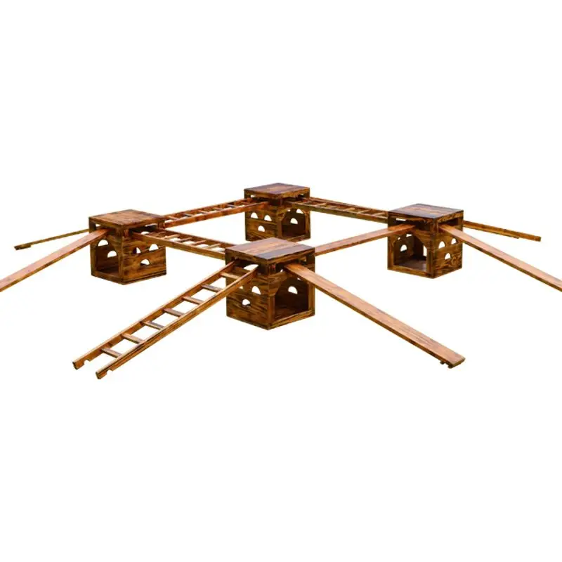 

Kindergarten carbonized climbing frame