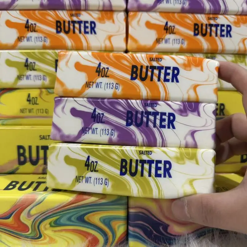 Fließende Farb-Butter-Sticks ASMR Quetschbälle Handgemachte DIY Entspannungs-Squishies Butter-Quetschspielzeuge Stressabbau Sensorisches Geschenk