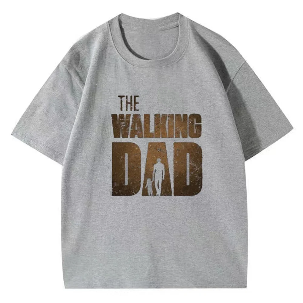 The Walking Dad Printed T Shirt Men\'s High Street T-Shirts Summer Fashion Classic Cotton Cool Tshirt Hip Hop Streetwear Tees