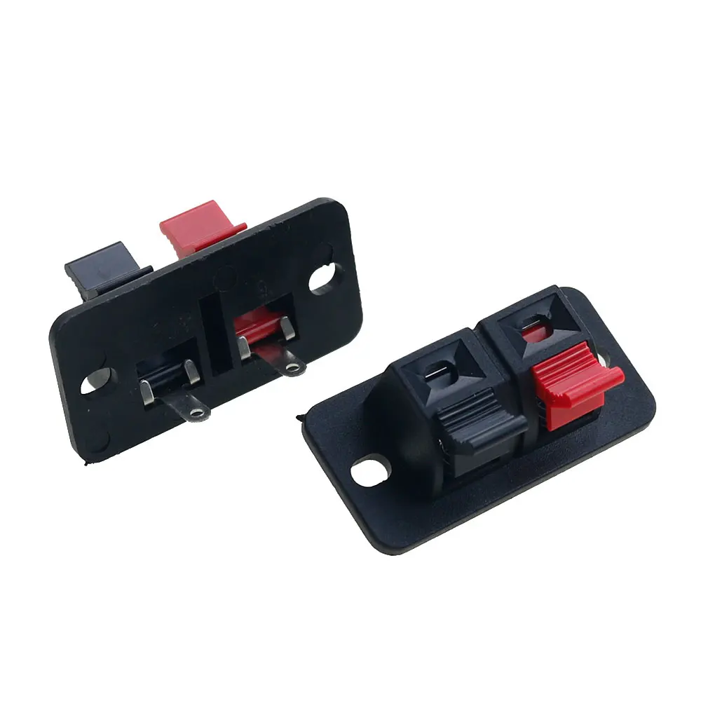 10pcs 2 Positionen Anschluss klemme Push-In-Buchse Last feder Audio-Lautsprecher klemmen Steckdose Clip WP2-35/WP2-203/WP2-204 – Detail 4