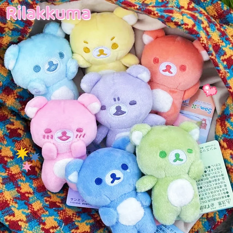 

[В наличии] японский милый медведь Rilakkuma, брат, медведь, сестра, семь цветов, мультяшный медведь, аниме, плюшевая игрушка, подарок на день рождения для девочек