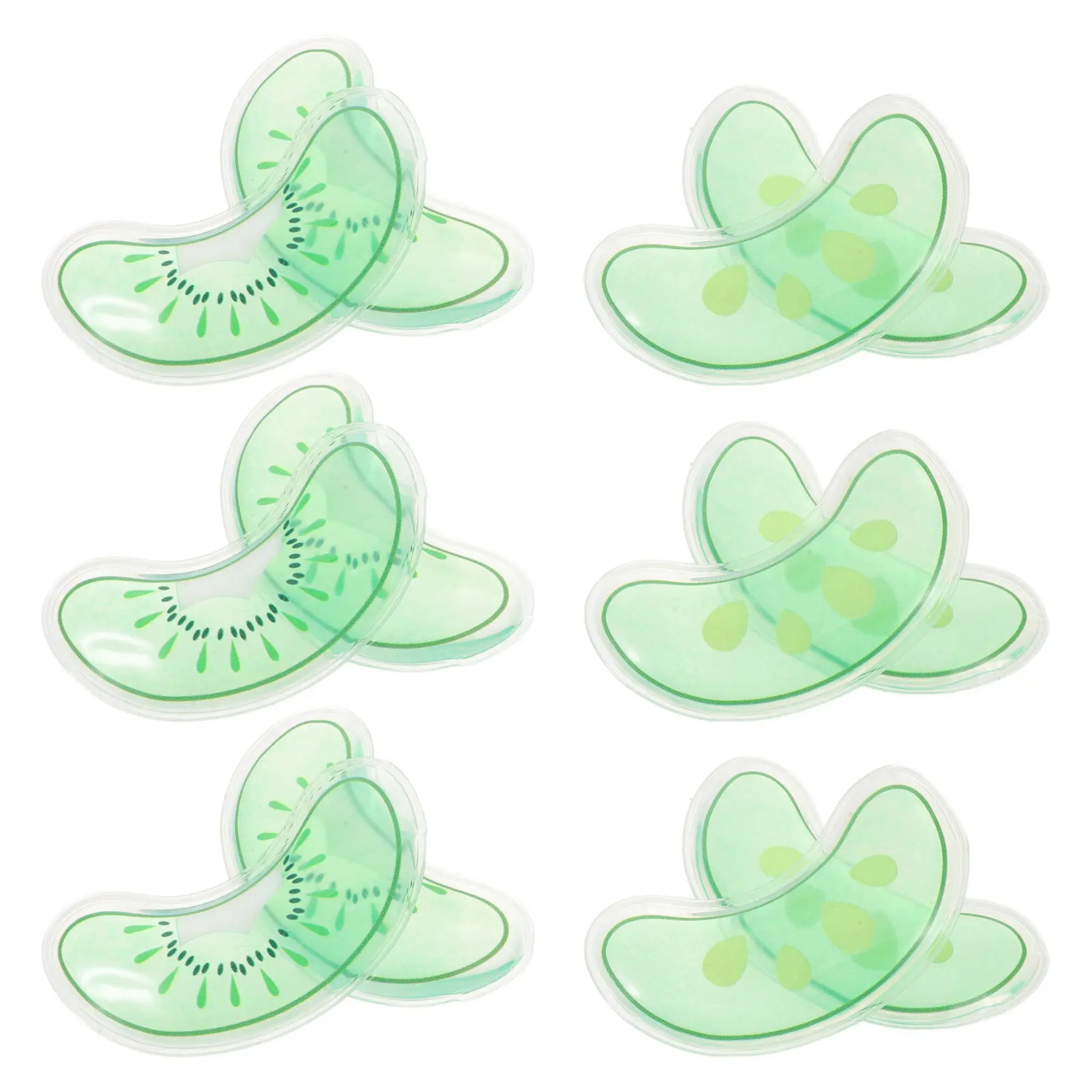 6Pairs Cooling Eye Pads Reusable Gel Ice Packs Instant Cold Compress for Puffiness Dark Circles Eye Cold Mask Soothing
