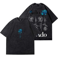 ADO Merch T-Shirts Merch Summer Unisex Fashion Casual Short Sleeve Tee Streetwear Wash Cotton T-shirt