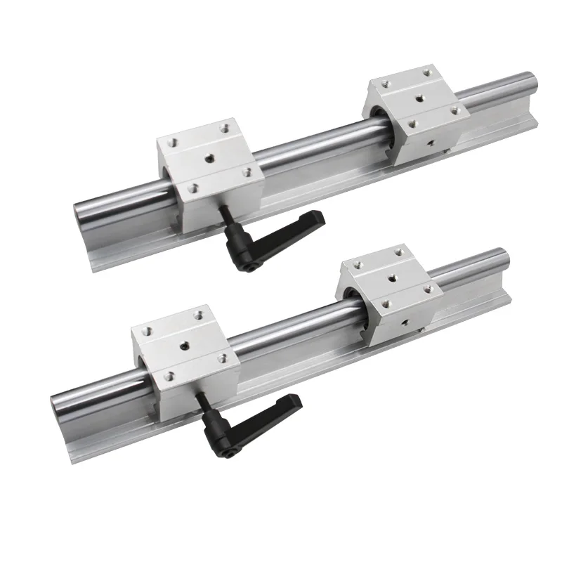 HLTNC High Quality SBR30 Round Linear Guide Rail SBR 30 Aluminum Linear Support Shaft With Block SBR 30uu for CNC Parts