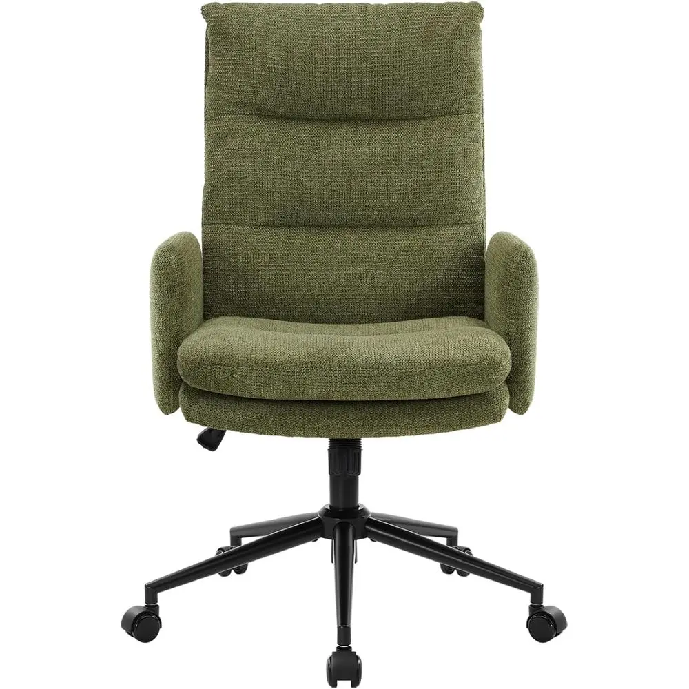 High Back Home Oice Chair,Upholstered Desk Chair with Armrests | Ergonomic Comy Oice Desk Chair,Height Adjustable Armchair with